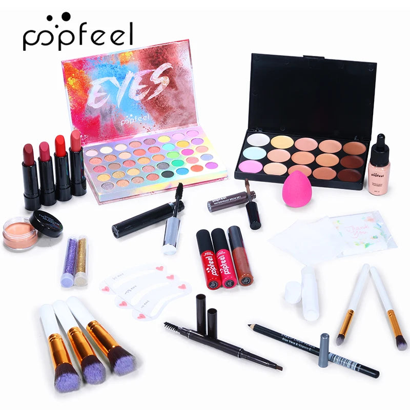 Kit de maquiagem completo Popfeel